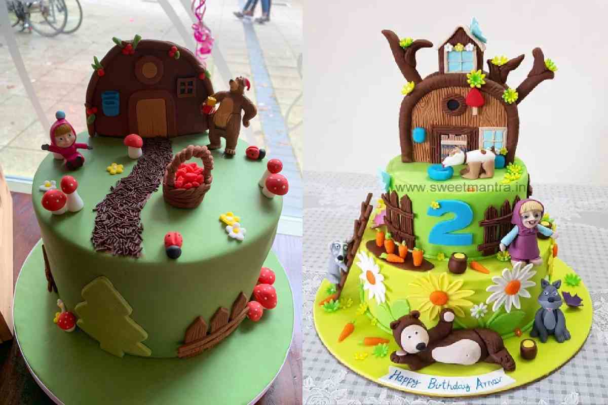 Masha and the Bear Cake